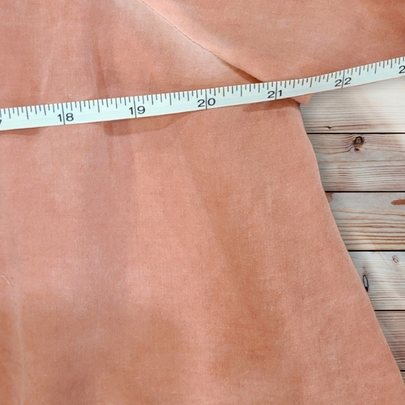 She + Sky Relaxed Fit Open Weave Back Button Down Size Large - Picture 6 of 6